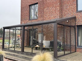 Stogines, terasų, verandu stiklinimas