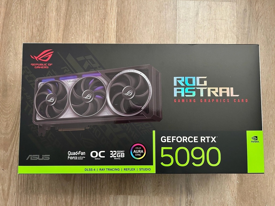 Parduodama ASUS ROG Astral GeForce RTX 5090 32GB didmeninė prekyba