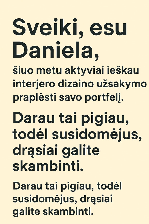 Interjero dizainas Pigiau!