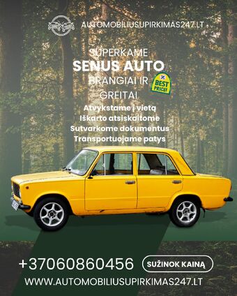 Superkami senus auto brangiai ir greitai
