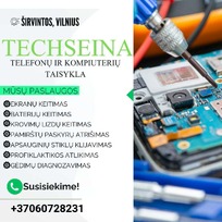 Telefonų ir kompiuterių remontas Vilnius ir Širvintos