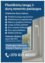 Plastikinių langų ir durų remonto paslaugos