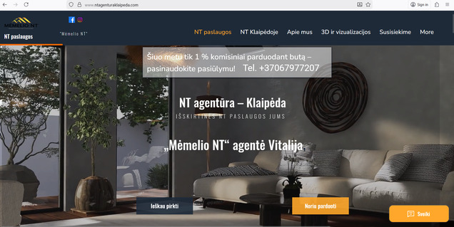 Klaipėdos NT agentūros paslaugos