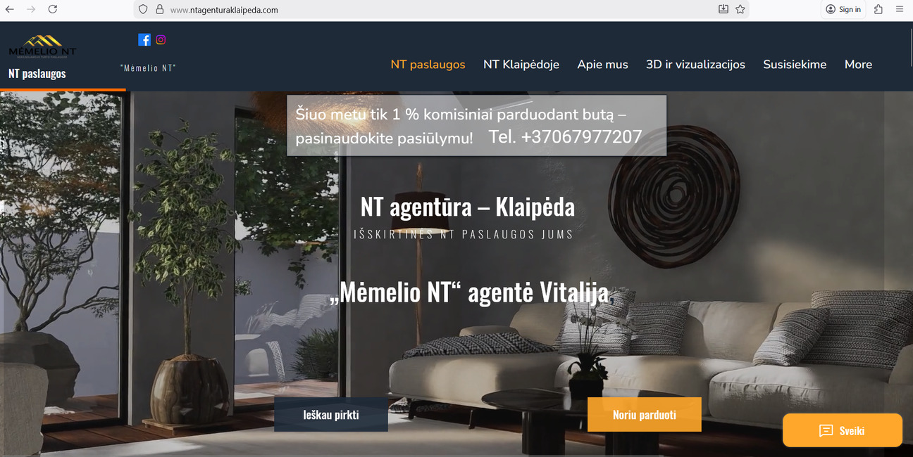 Klaipėdos NT agentūros paslaugos