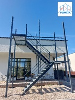 Metaliniai vidaus, lauko laiptai, turėklai