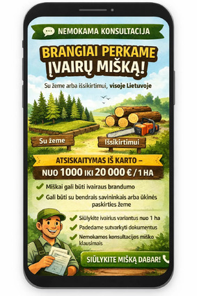 BRANGIAI PERKAME ĮVAIRŲ MIŠKĄ (US)