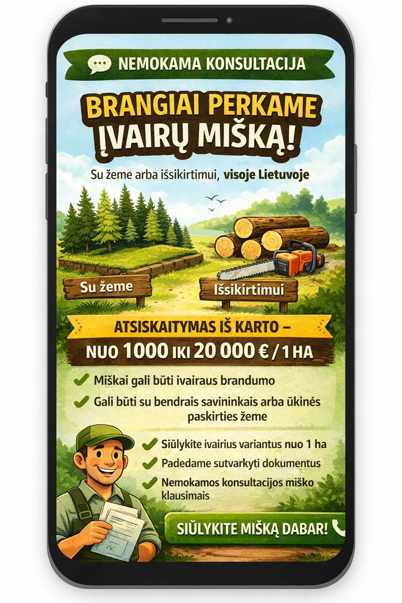 BRANGIAI PERKAME ĮVAIRŲ MIŠKĄ (US)