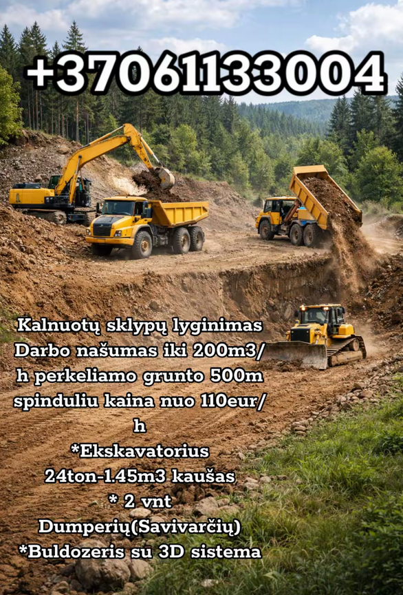 Kalnuotų Sklypų lyginimas(Perkeliant)