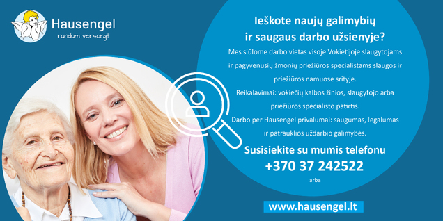 Senolių slauga Vokietijoje