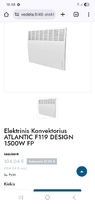 Parduodu elektrinį konvektorinį radiatorių šildytuvą