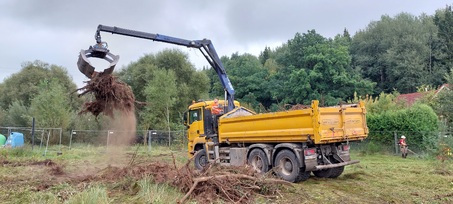 Griovimo darbai- demontavimas