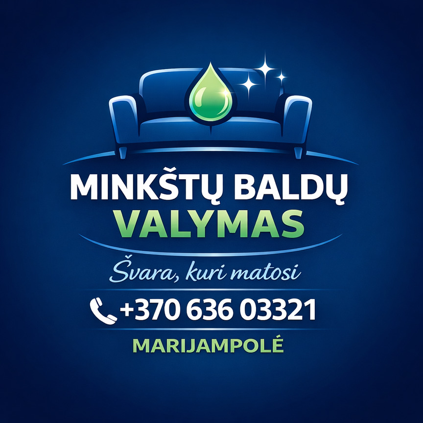 Minkštų baldų valymas