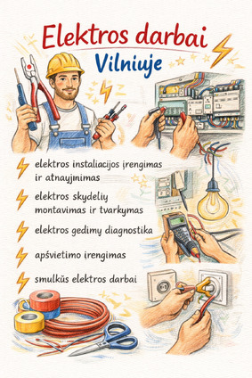Elektrikų paslaugos Vilniuje