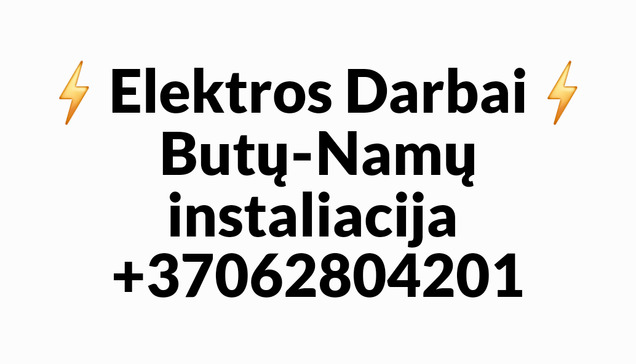 Elektros Darbai