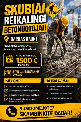 Reikalingi Betonuotojai