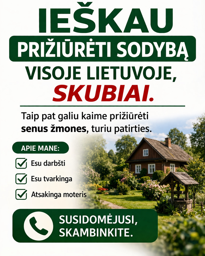 Skubiai darbo!!!