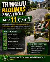 Trinkeliu klojimas bortu statymas