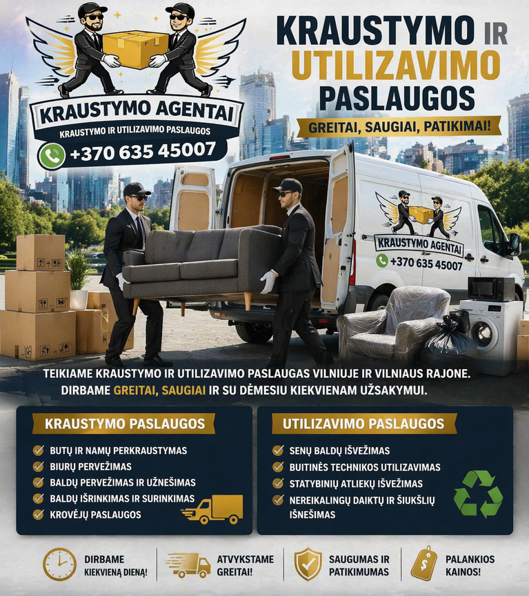 Kraustimo/Utilizavimo paslaugos