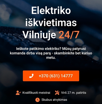Elektriko iškvietimas 24/7