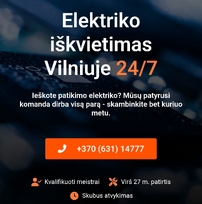 Elektriko iškvietimas 24/7