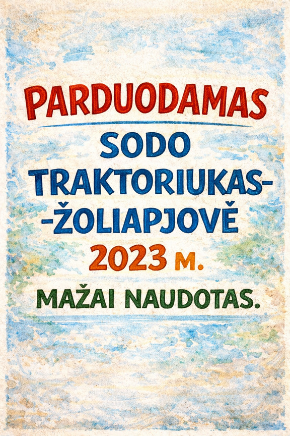 Sodo traktoriukas