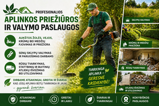 Gyvenk švariau – patikimas aplinkos tvarkymo partneris!