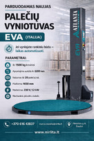 NAUJAS palečių vyniotuvas EVA (Italija)