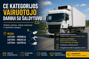 CE kategorijos vairuotojo