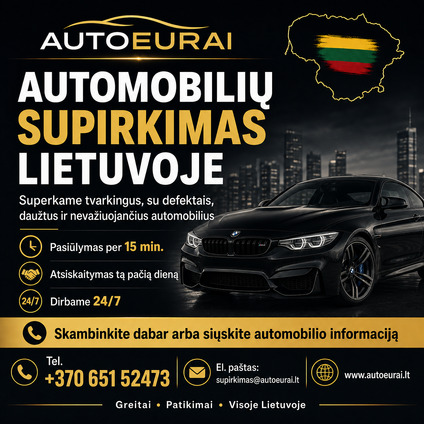 AUTOMOBILIŲ SUPIRKIMAS 24/7 LIETUVOJE