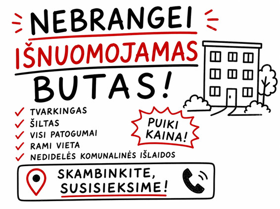 Išnuomoju butą