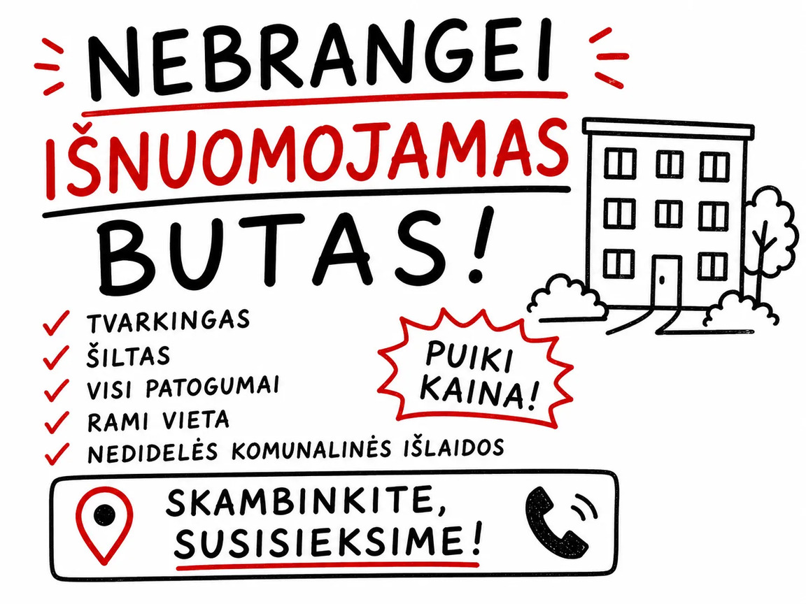 Išnuomoju butą