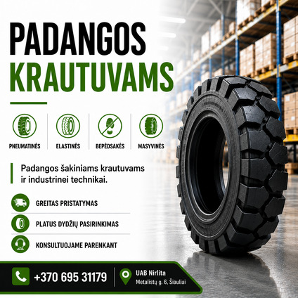 PADANGOS KRAUTUVAMS, INDUSTRINEI IR ŽEMĖS ŪKIO TECHNIKAI