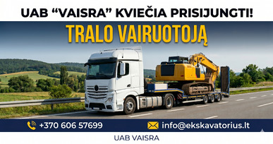 Siūlome darbą tralo vairuotojui