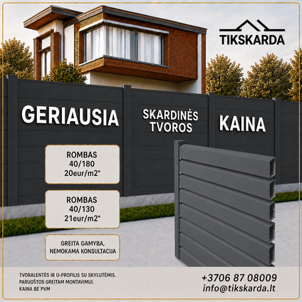 Geriausia skardines tvoros kaina!!!!
