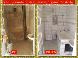 Mažiausia kaina Lietuvoje Griovimo darbai