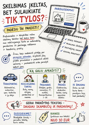 Profesionaliai rašau tekstus