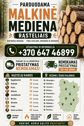 Mediena rasteliais