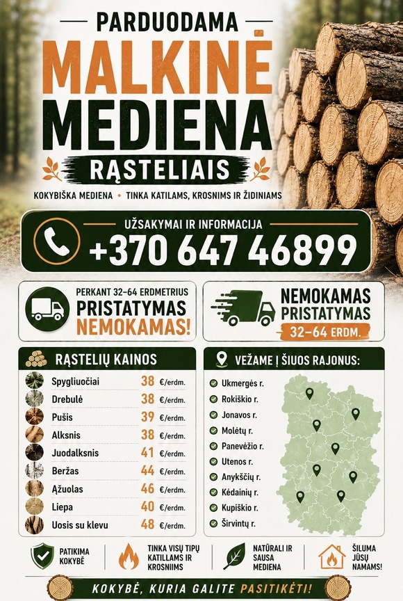 Mediena rasteliais