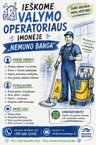 IEŠKOME VALYMO OPERATORIAUS ĮMONĖJE„NEMUNO BANGA