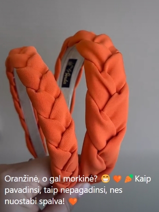 Oranžinė, o gal morkinė? 😁