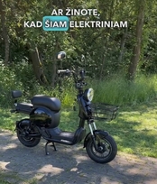 Elektrinis dviratis motoroleris LL-08 – modernus, patogus ir ekologiškas transporto sprendimas!
