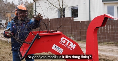 Profesionalus šakų smulkintuvas – efektyvus ir galingas įrankis jūsų darbui!