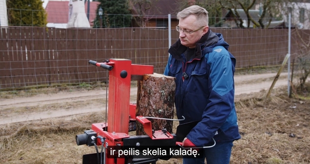 Vertikalios malkų skaldyklės nuoma