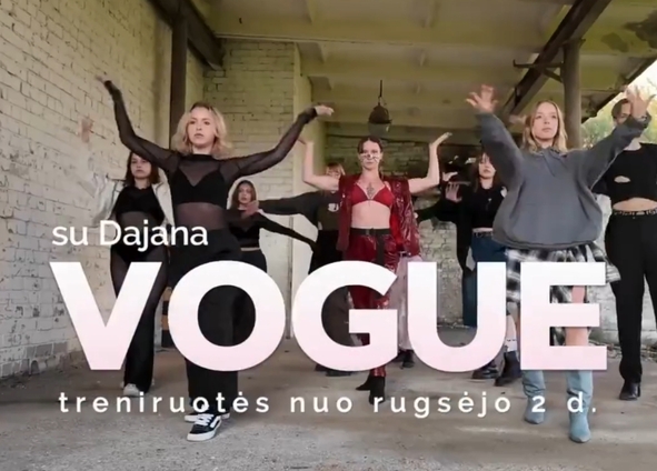 Vogue pradedančiųjų treniruotes!