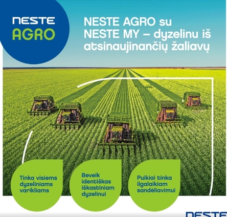 NESTE AGRO – kokybiškas pasirinkimas