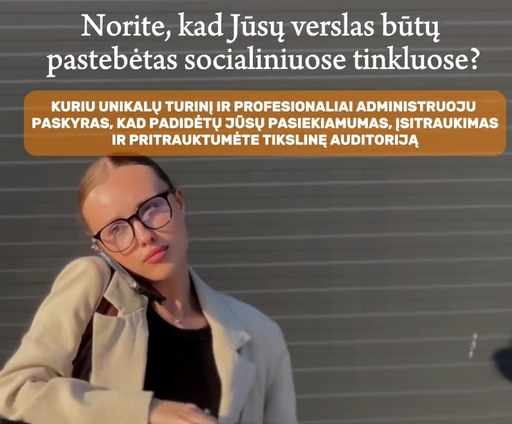 Padarykite savo verslą matomą socialiniuose tinkluose!