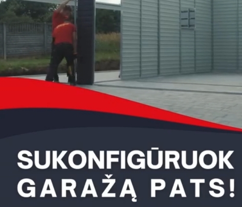 Garažas vos per pora paspaudimų!