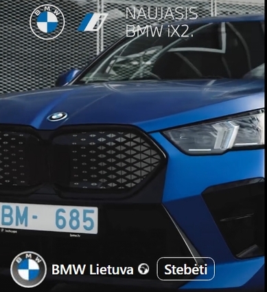 Sukurtas vairuotojo malonumui-BMW iX2.