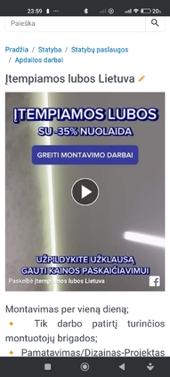 Įtempiamos lubos Lietuva