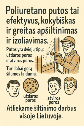 Pastatų apšiltinimas poliuretano putomis